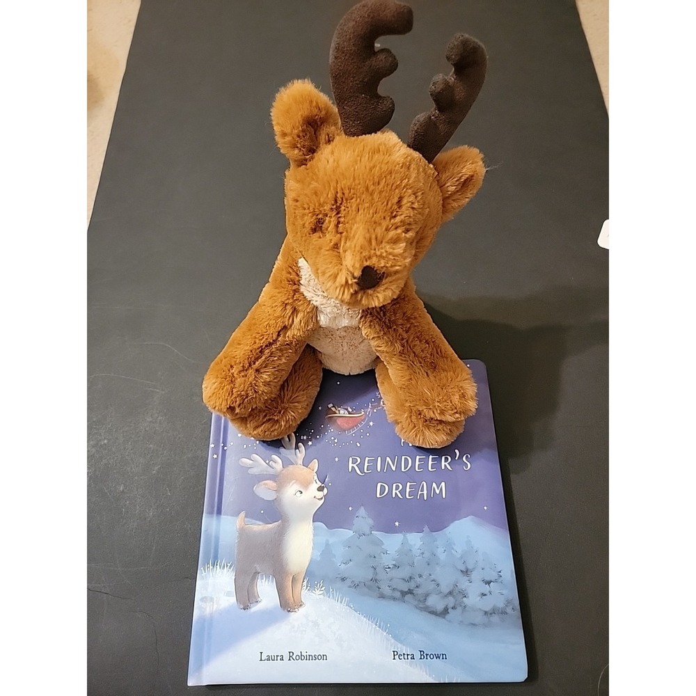 Romi Reindeer Retired Jellycat Excellent Condition With Book